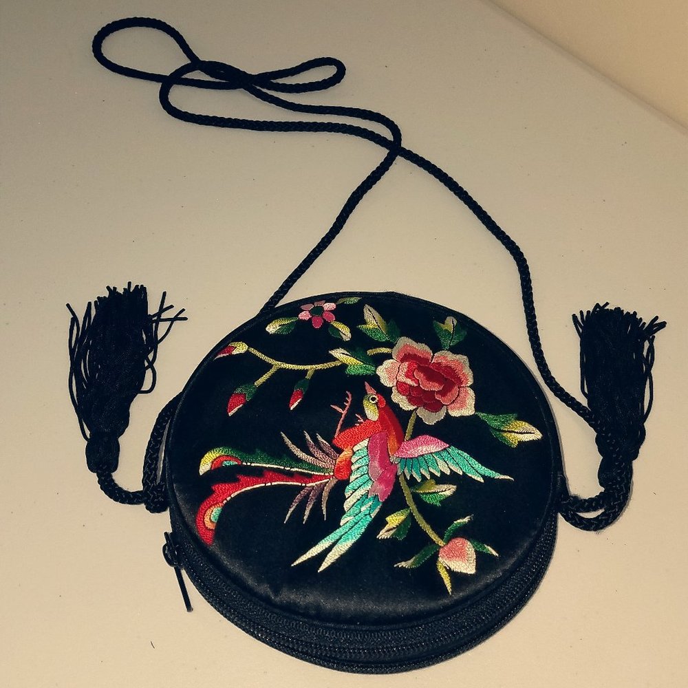Embroidered Cross Body purse.